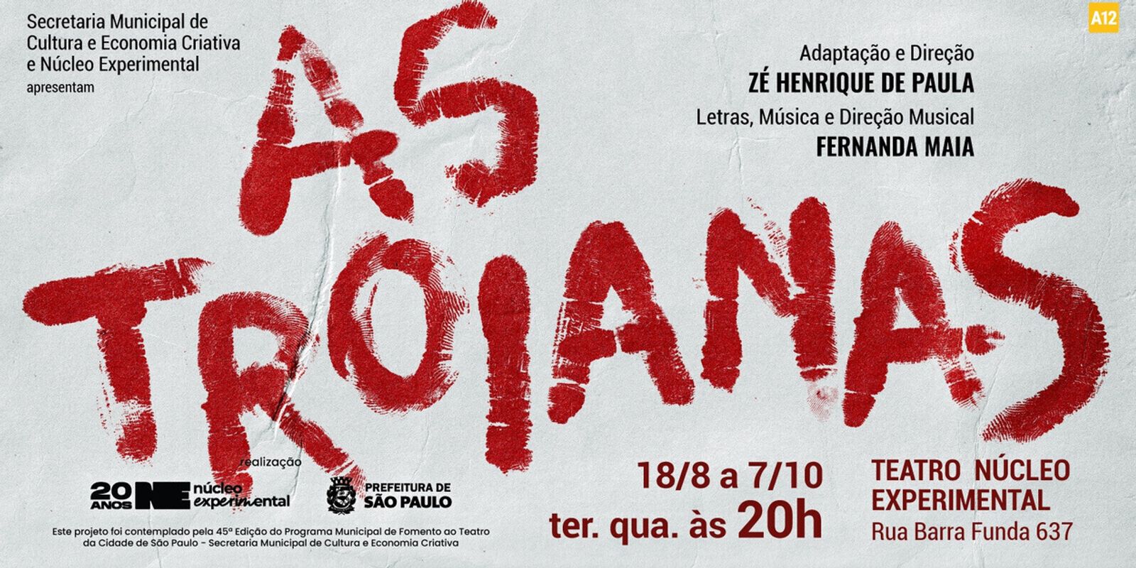 Euripides Meets Brazil’s Military Dictatorship in Núcleo Experimental’s AS TROIANAS (The Trojan Women)