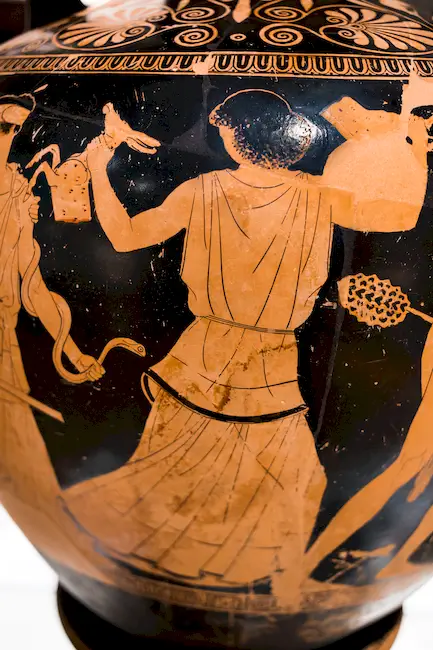 Achilles Painter - Arv 987 2 - Dionysos With Satyrs And Maenads - Paris Bnf Cabmed 357 - 
