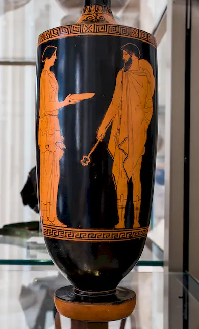 Achilles Painter Arv 993 81 Female Figure And Hermes 