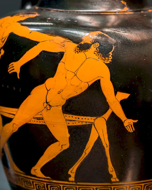 Alkimachos Painter Arv 530 19 Theseus And Prokrustes - Woman With Phiale Running 