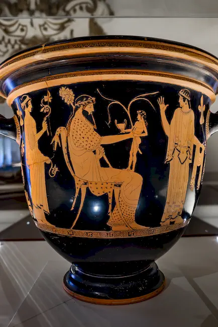 Altamura Painter - Arv 593 41 - Dionysos And Oinopion - Acontist Between Flute-Player And Nike - Ferrara Man 2738 - 