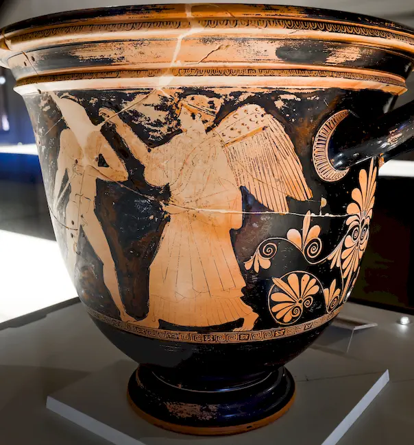 Altamura Painter - Arv 593 41 - Dionysos And Oinopion - Acontist Between Flute-Player And Nike - Ferrara Man 2738 - 
