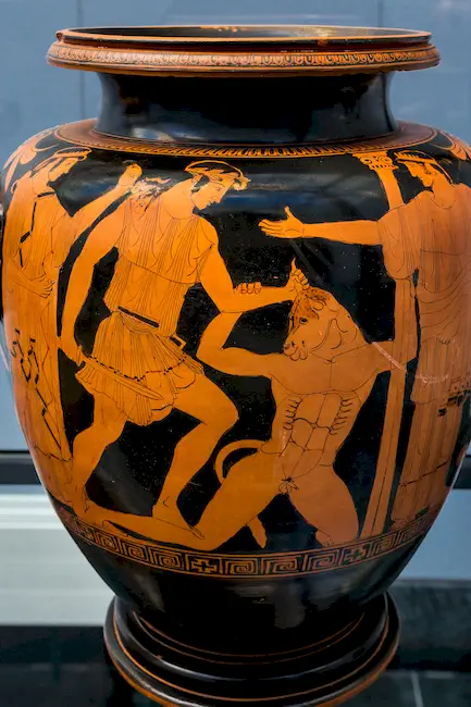 Altamura Painter Arv 593 44 Theseus And Minotauros 