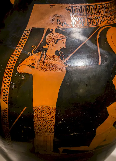 Andokides Painter Arv 4 8 Herakles And The Lion - Achilles And Ajax Playing 