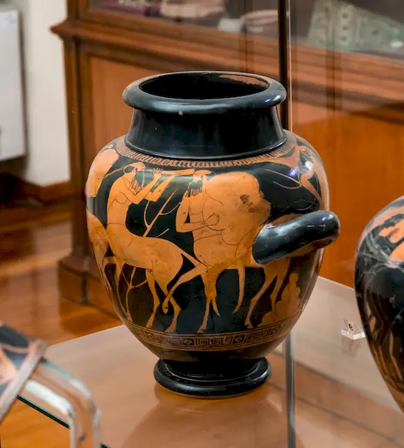Argos Painter - Arv 288 2 - Herakles Visiting Pholos - Roma Mnevg 868 - 