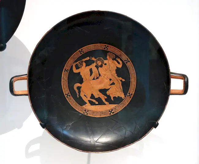 Red-Figure Kylix Herakles Nessos Deianeira (Boston Mfa 