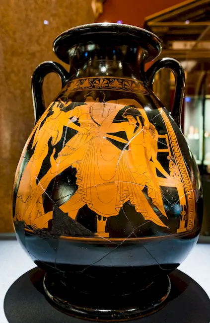 Berlin Painter - Arv 204 109 - Orestes Killing Aigisthos - Talthybios Holding Back Klytaimnestra - Wien Khm As Iv 3725 - 