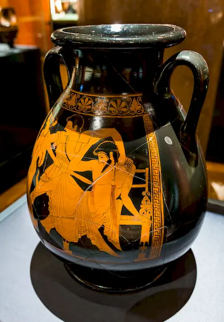 Berlin Painter - Arv 204 109 - Orestes Killing Aigisthos - Talthybios Holding Back Klytaimnestra - Wien Khm As Iv 3725 - 