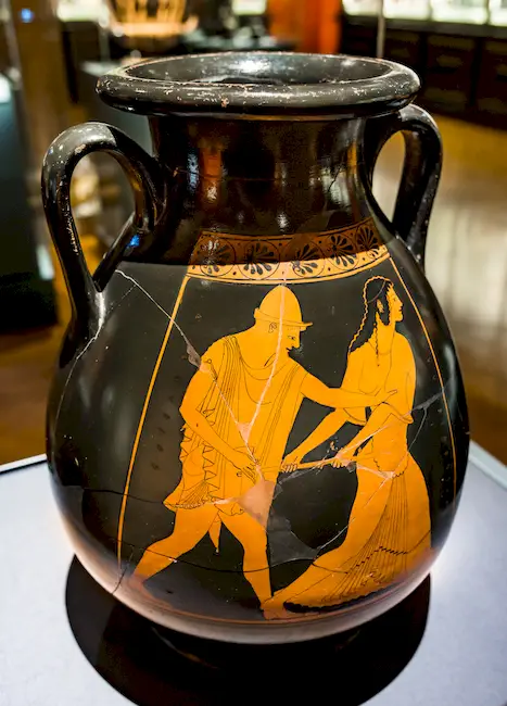 Berlin Painter - Arv 204 109 - Orestes Killing Aigisthos - Talthybios Holding Back Klytaimnestra - Wien Khm As Iv 3725 - 