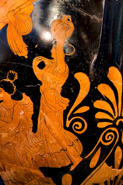 Kadmos Painter - Arv 1186 30 - Athena Driving Herakles Up To Mount Olympos - Satyrs And Maenads - München As 2360 - 