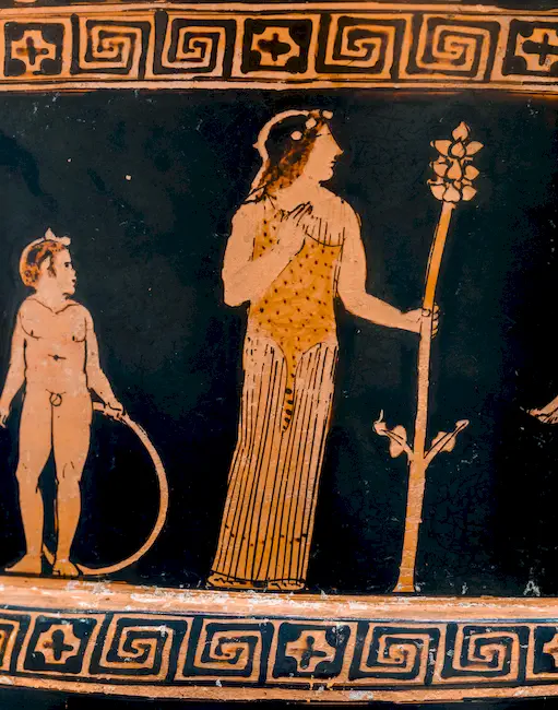 Niobid Painter Arv 601 23 Creation Of Pandora - Chorus Of Women - Pans - Satyrs And Maenad 
