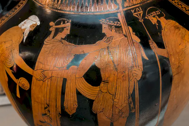 Oinanthe Painter Arv 579 1 Recognition Of Theseus - Nike With Youth And Old Man 