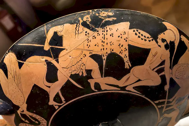 Oltos - Arv 65 114 - Priest With Oinochoe - Herakles And The Hydra - Gigantomachy - Roma Mnevg 50388 - 