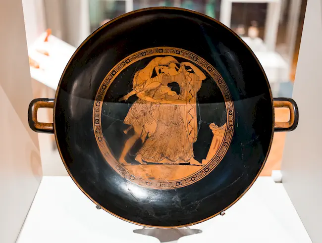 Painter Of London E 55 - Arv 438 134 - Peleus And Thetis - Return Of Hephaistos - Satyr And Maenads - Paris Bnf Cabmed 539 - 