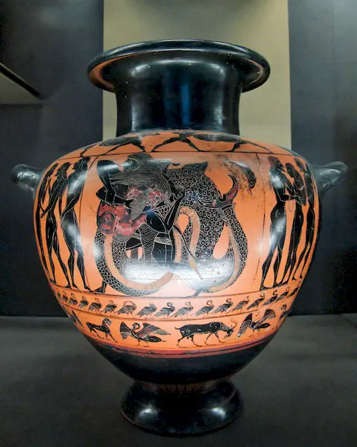 Hydria Herakles Triton Louvre 