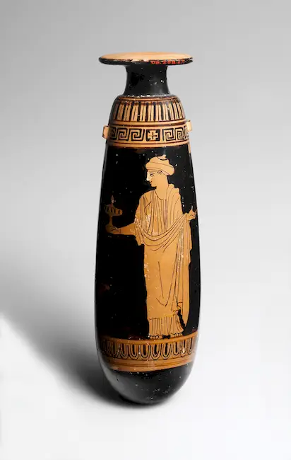 Terracotta Alabastron (Perfume Vase) Met 