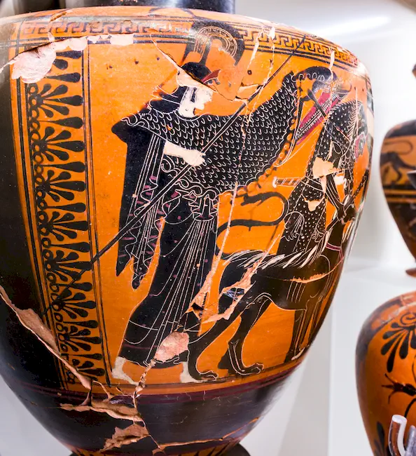 Priamos Painter - Abv 332 Extra - Warriors Departing With Chariot - Herakles And Kerberos - Roma Mnevg 131422 - 