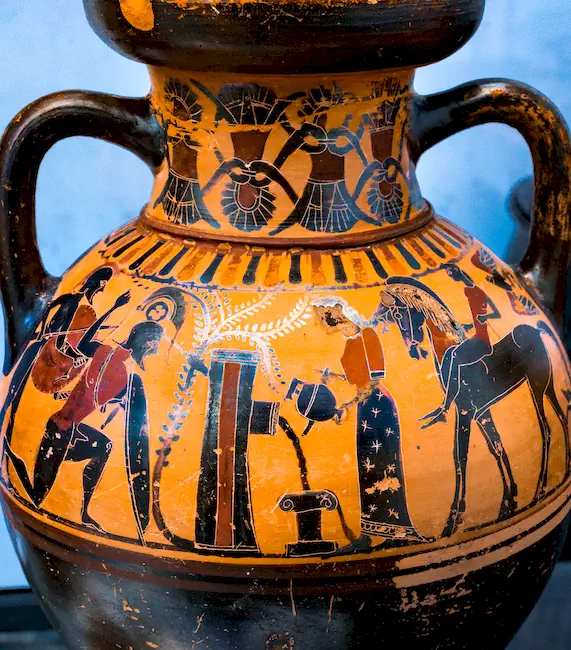 Timiades Painter - Abv 95 4 - Achilles Waylaying Polyxena And Troilos - Eight Hoplites - München As 1436 - 
