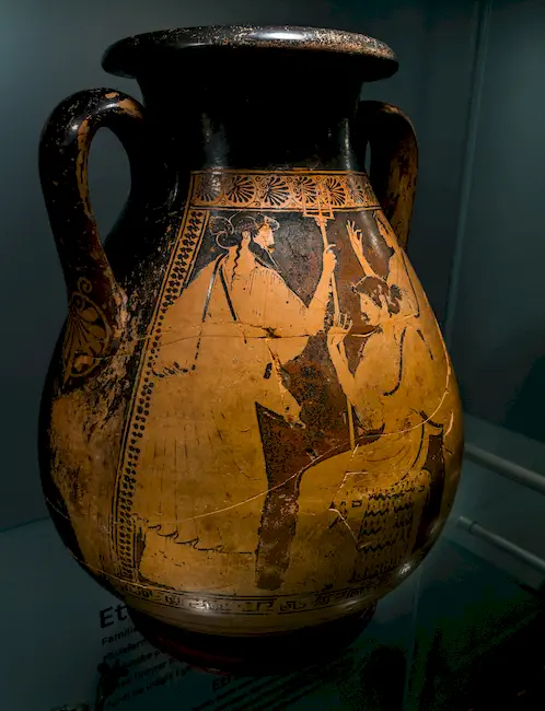 Triptolemos Painter Arv 362 19 Triptolemos With Demeter And Persephone - Theseus With Poseidon And Goddess 